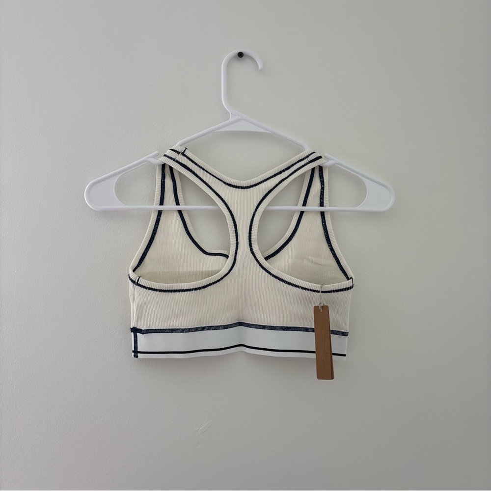 SKIMS Cotton Rib Racerback Bralette Marble - Picture 3 of 3
